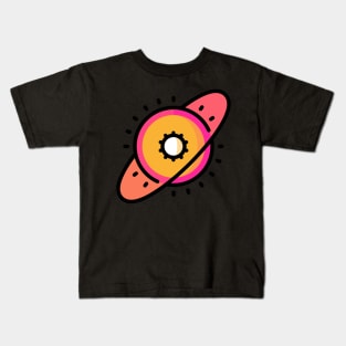 around the sun icon sticker Kids T-Shirt